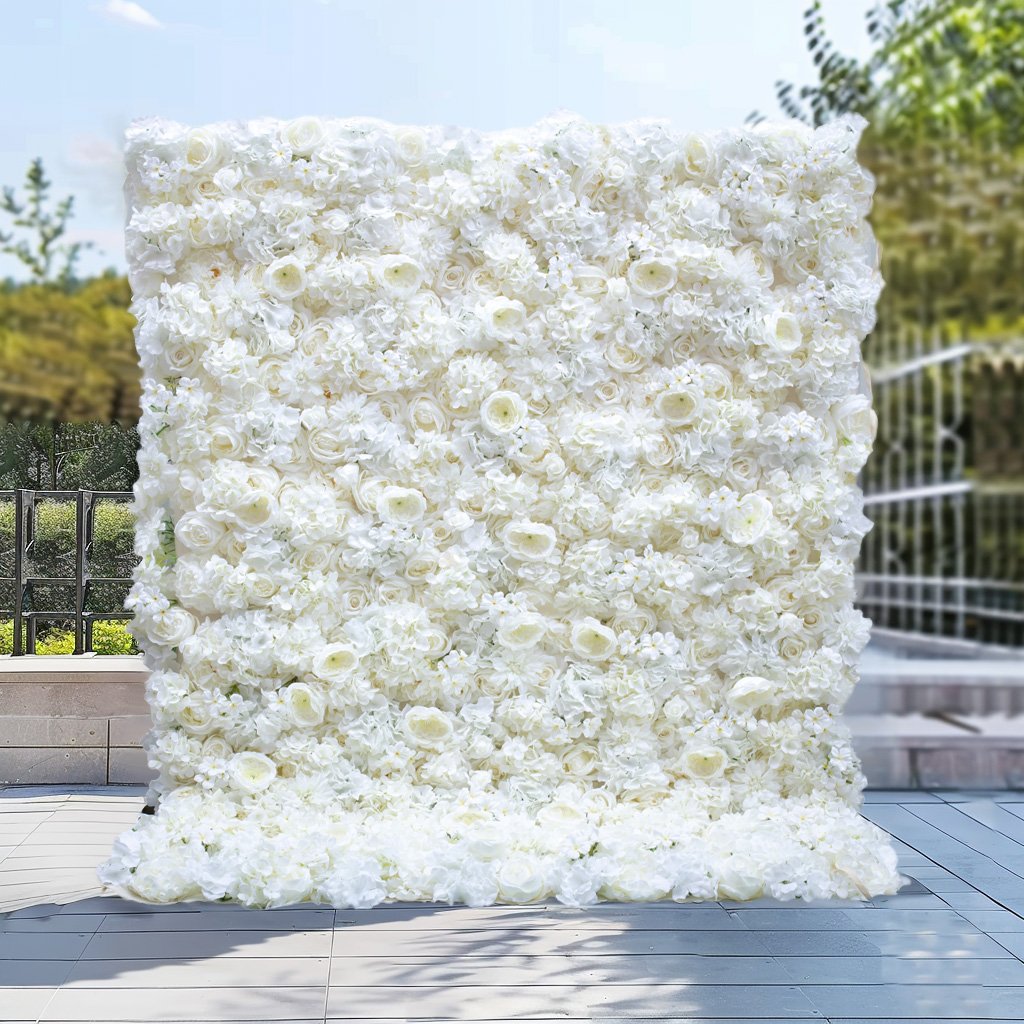 Beautiful artificial flower wall panel backdrop wedding decor pink color customizable cheap wholesale for wedding decoration