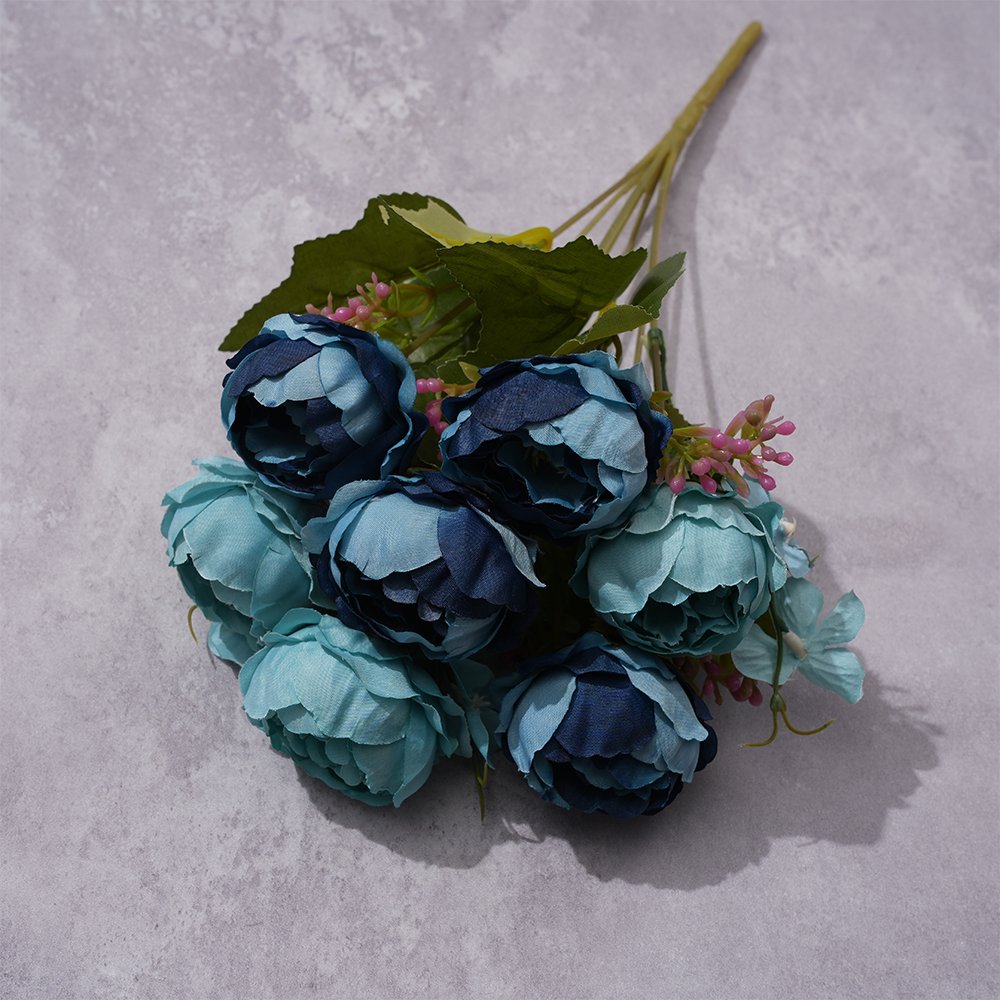 7 head exquisite peony artificial flower peony peony beam photography props table decoration simple modern flower