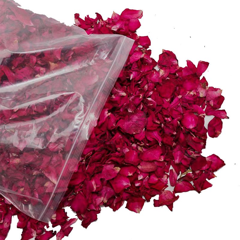 Natural Real Red Rose Flower Petals Dried Rose Petal for Wedding Decoration Bath Foot Bath Wedding Confetti Crafts Accessories
