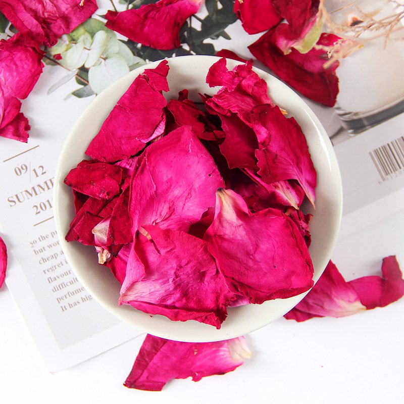 Natural Real Red Rose Flower Petals Dried Rose Petal for Wedding Decoration Bath Foot Bath Wedding Confetti Crafts Accessories
