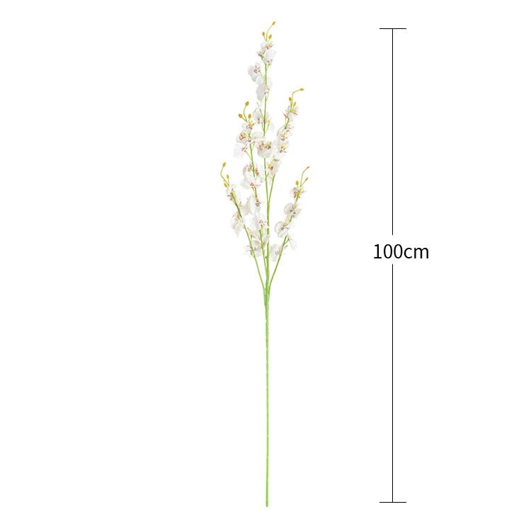 Emulation Oncidium yellow artificial flower Oncidium living room decoration silk flower plastic dried flower shooting props