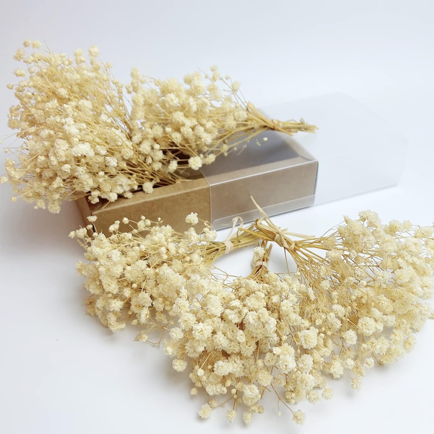 Wholesale Beige preserved baby's breath floral dried baby breath gypsophila babysbreath bouquet flower