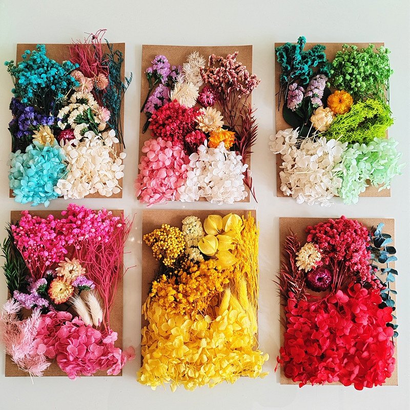 wholesale cheap price nail art Photo Frame DIY Dry Flowers material bag real natural dried flowers for scented Candle making