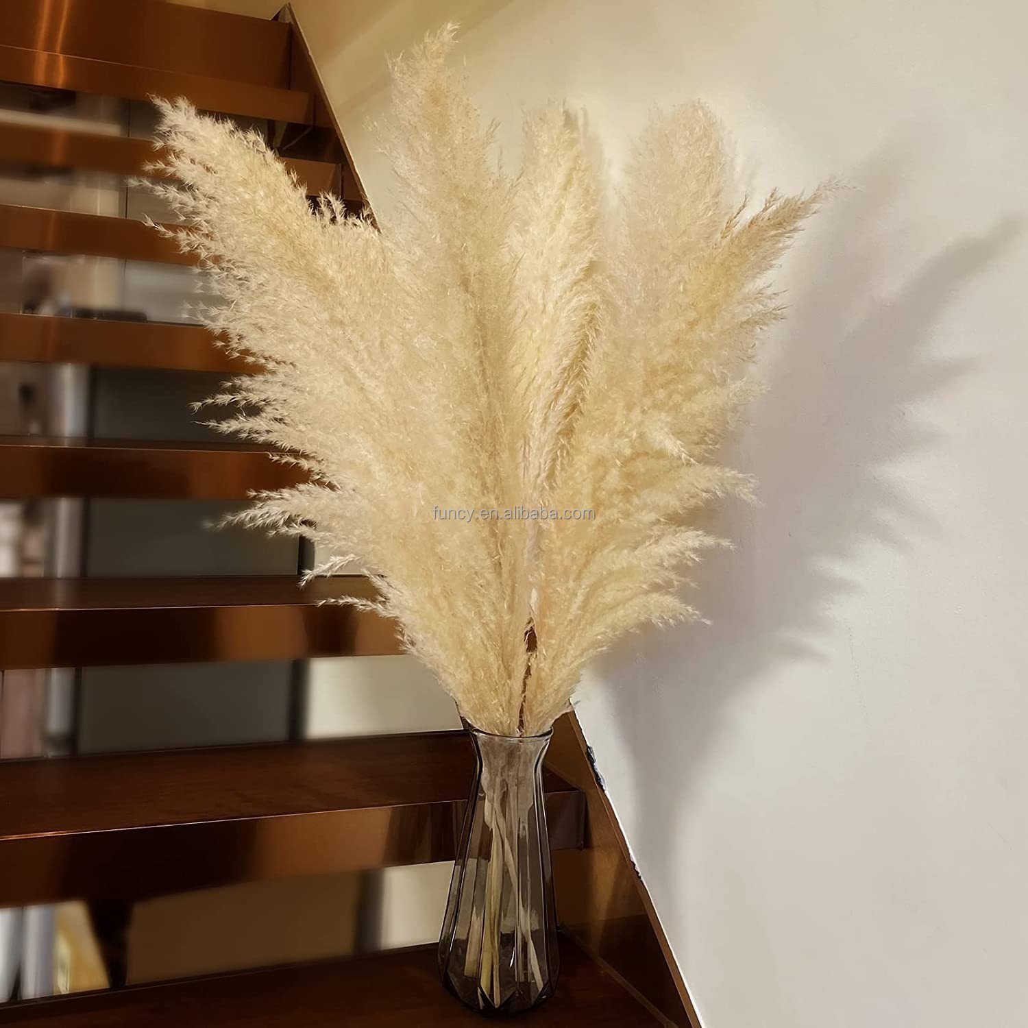 Pampas Grass Real Decor Grass Natural Hot Selling Series Dried Flower Plastic Bag Chinese New Year Easter Decoration