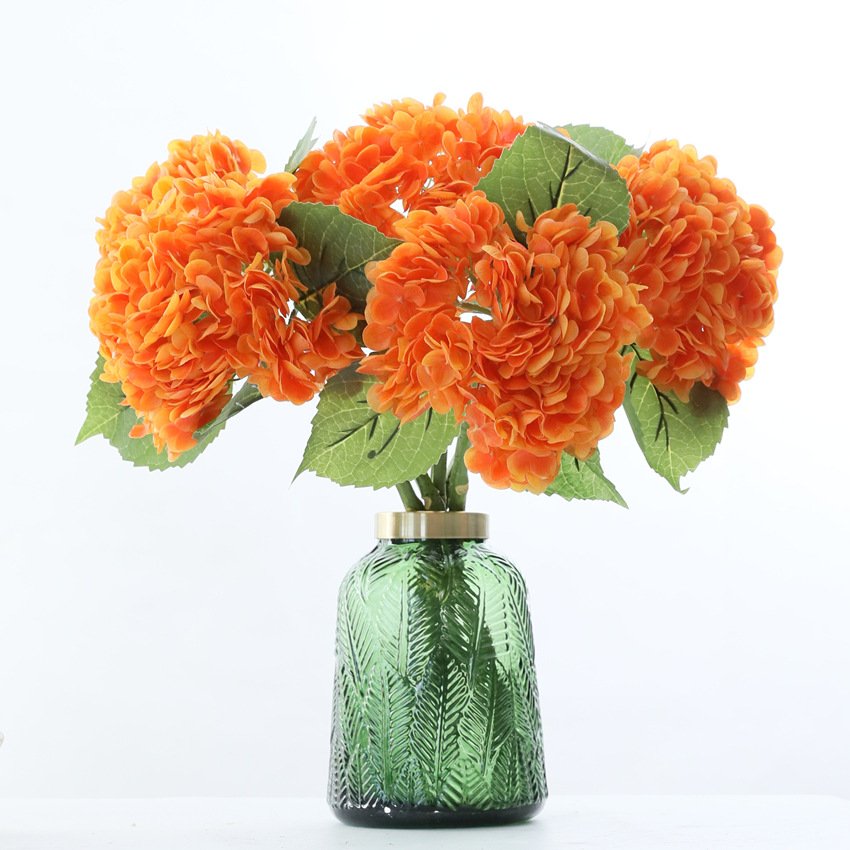 Simulated flower 3D texture moisturizing large embroidered ball flower hotel decoration floral art wedding embroidered ball
