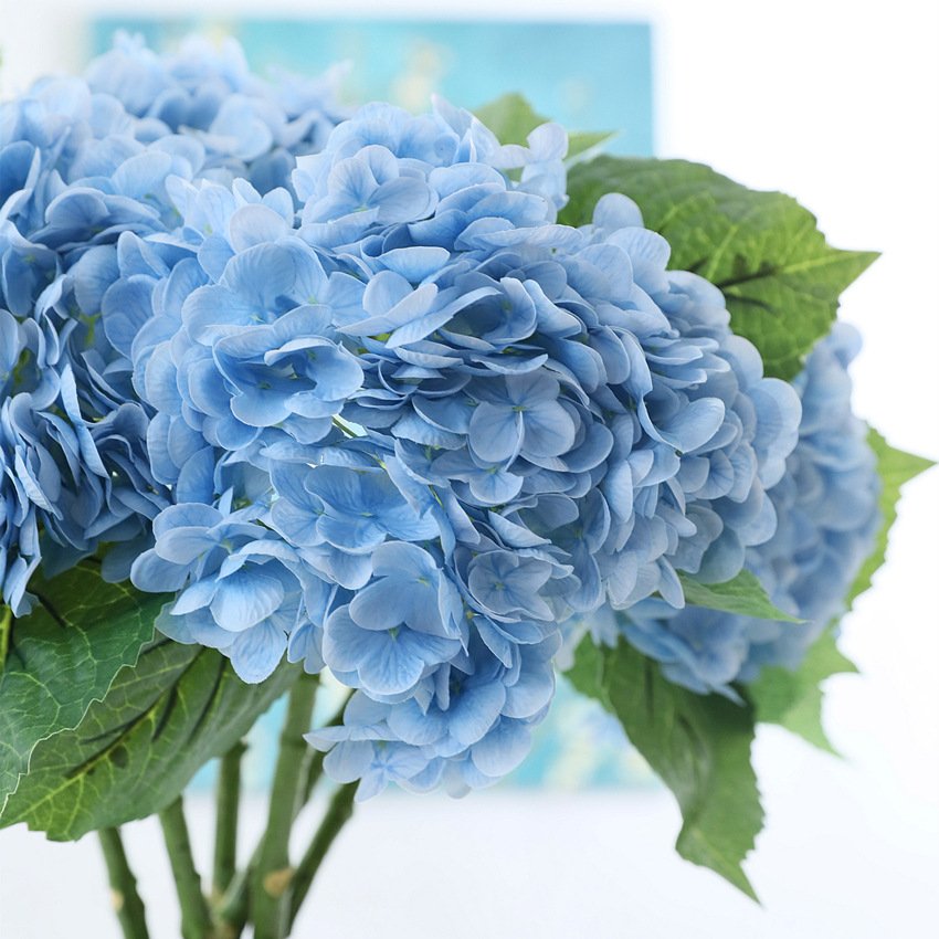 Simulated flower 3D texture moisturizing large embroidered ball flower hotel decoration floral art wedding embroidered ball