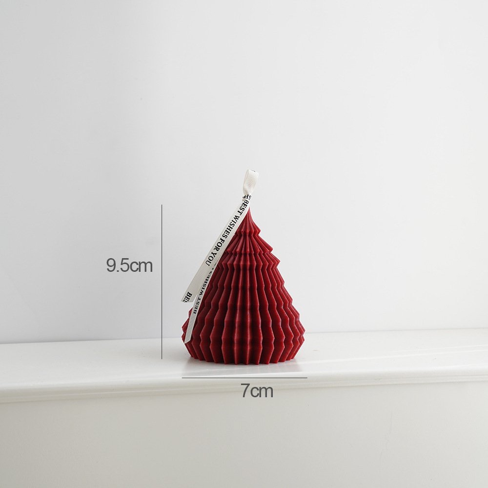Creative Christmas Tree Aromatherapy Candles Wedding Soy Wax Accessories Niche Style Flower Pillar Birthday Parties Christmas