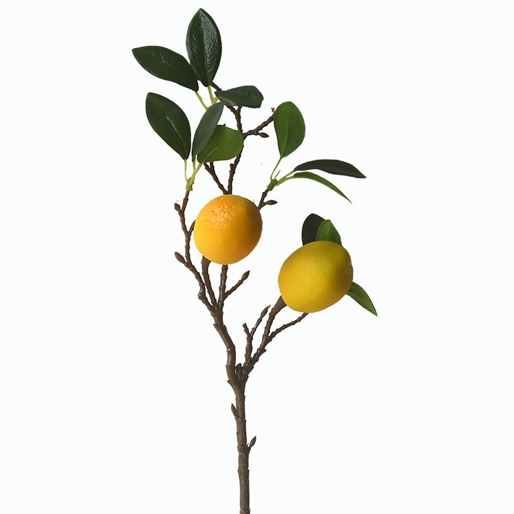 S02342 China wedding decorations artificial flowers artificial branches artificial lemon branch for home decor