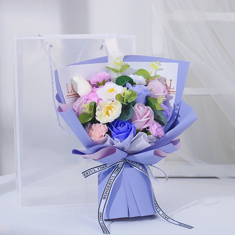 High quality soap rose bouquet decoration Valentine's Day gift life dried flower bouquet decoration gift ornament