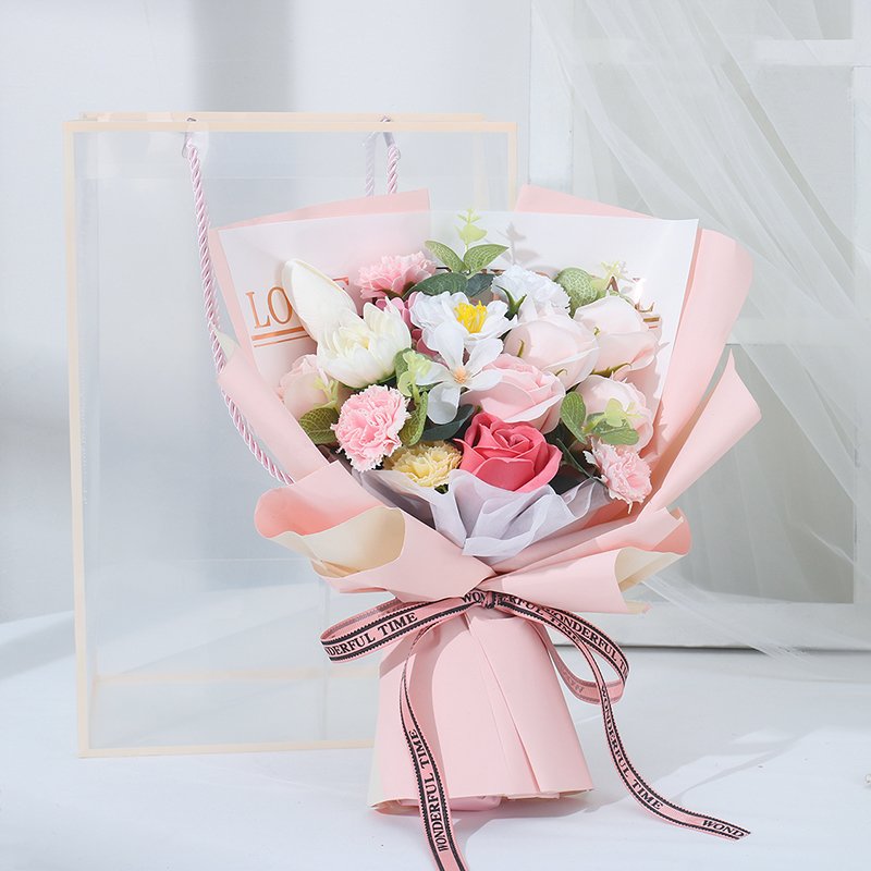 High quality soap rose bouquet decoration Valentine's Day gift life dried flower bouquet decoration gift ornament