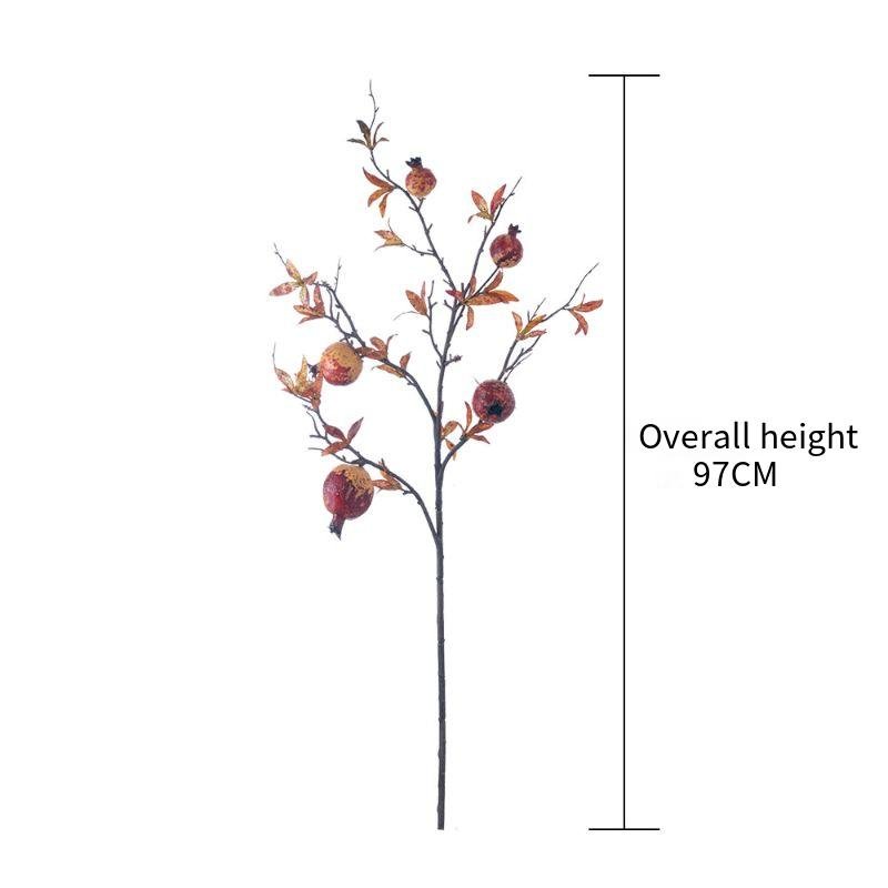5 Heads Pomegranate Artificial Dried Flowers for Home Decoration Wedding Crafts Direct from Manufacturer Wholesale Available