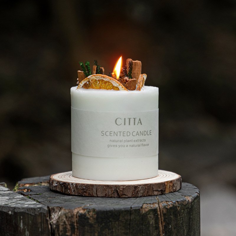 Hot Selling Valentines Wedding Luxury Package Aromatic Dried Flower Scented Candle Gift Sets With Glass Cover and Wooden Tray
