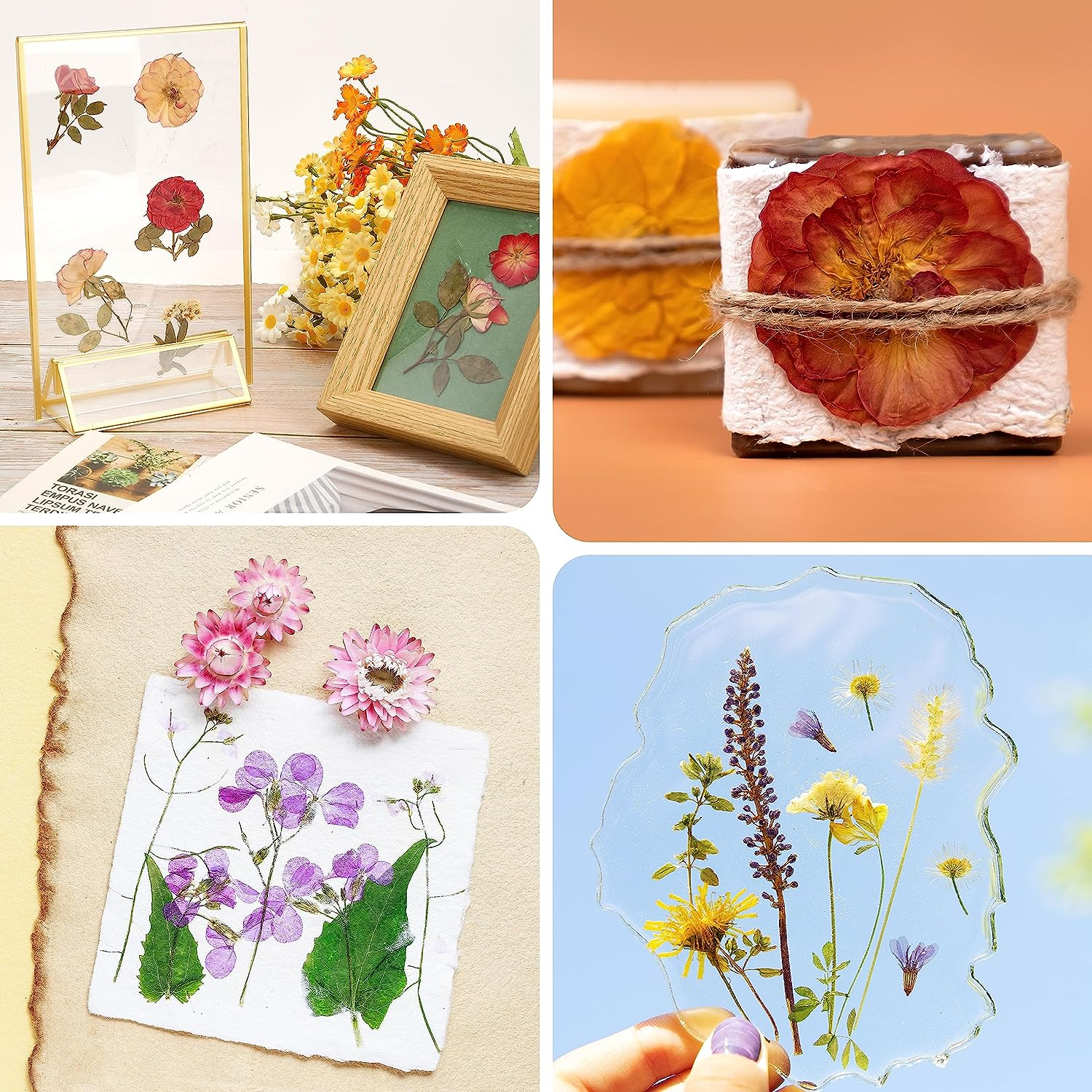 PUSELIFE Wholesale Children's Flower Press Natural Crafts Wooden Art Kits Outdoor Learning Toys DIY Flower Press kit