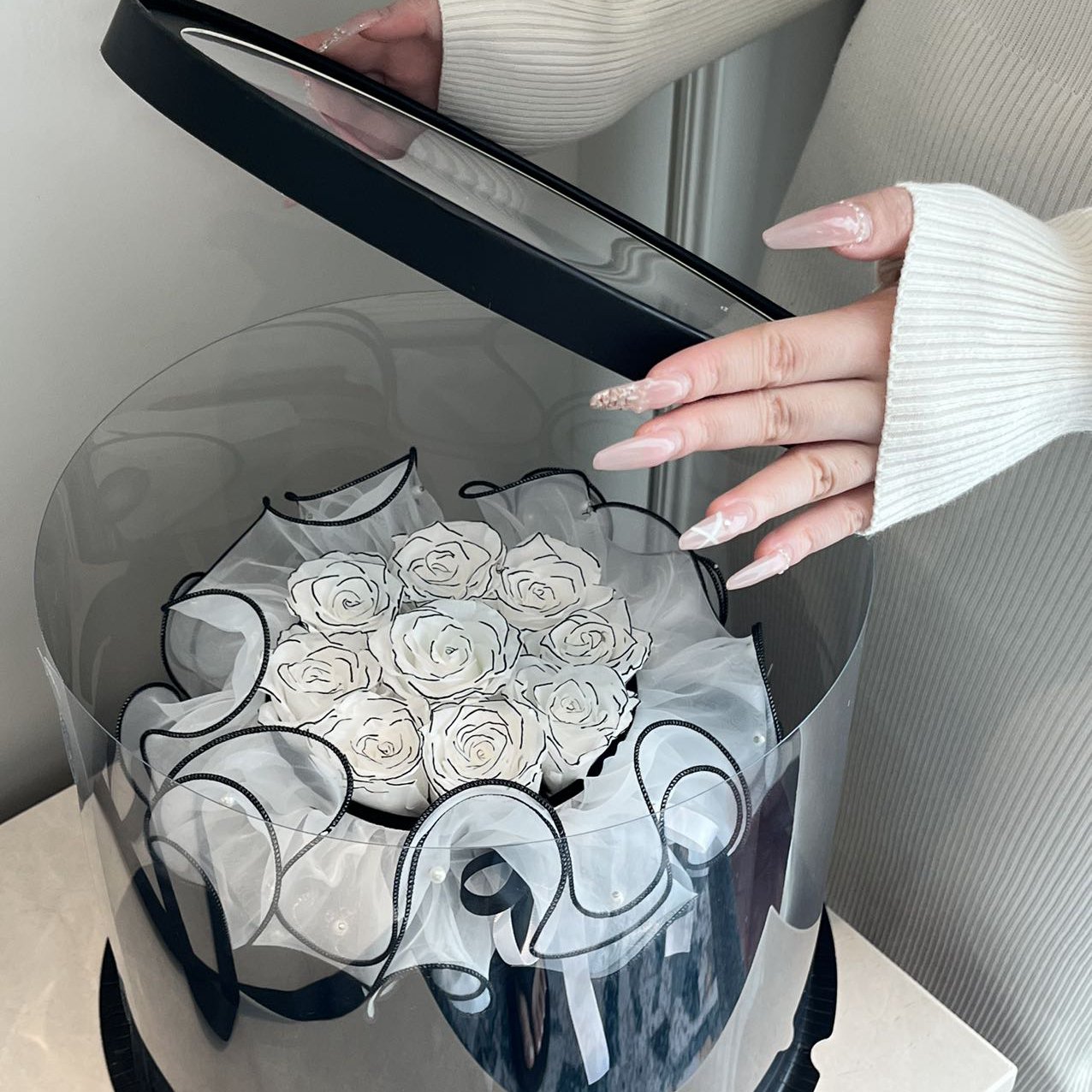 Ballet Style Valentine's Day Mother's Day Gifts Immortal everlasting real Rose eternal dried and preserved bouquet flowers