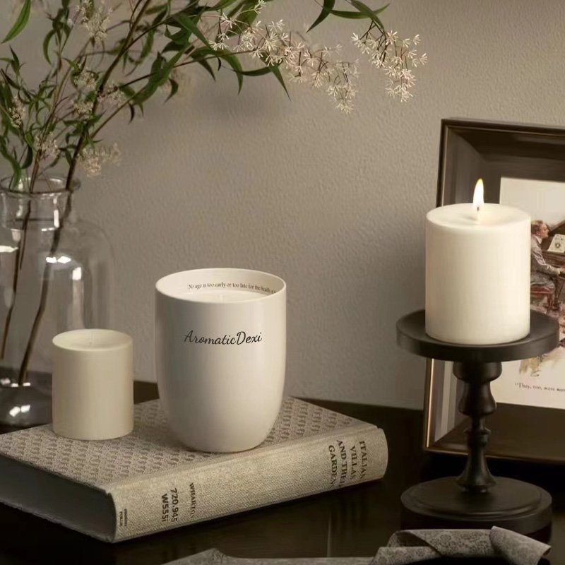 Wholesale Premium Soy Wax Aromatherapy Candles With Natural Wooden Candle Holder