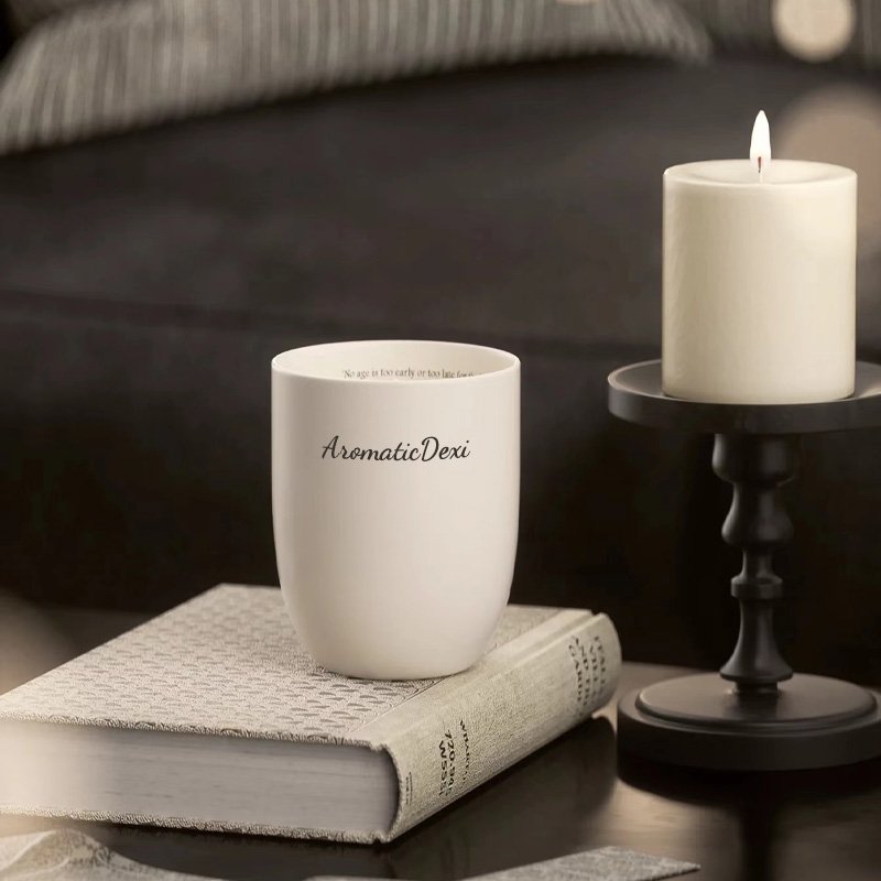 Wholesale Premium Soy Wax Aromatherapy Candles With Natural Wooden Candle Holder