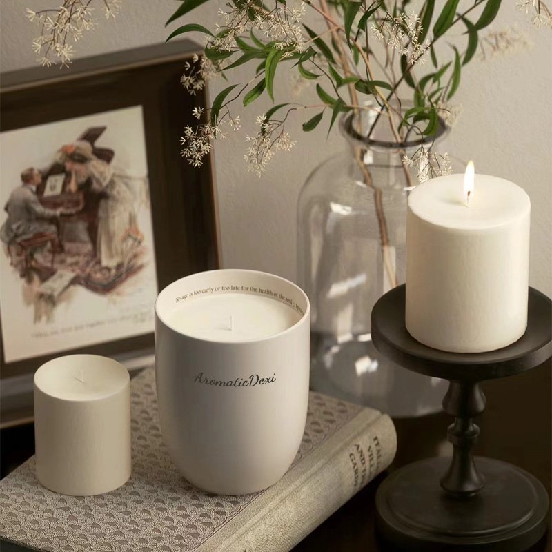 Wholesale Premium Soy Wax Aromatherapy Candles With Natural Wooden Candle Holder