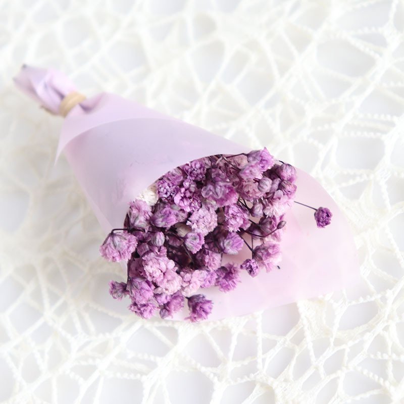 Dried flower bouquet manufacturer good price high quality festival gift Gypsophila mini bouquet