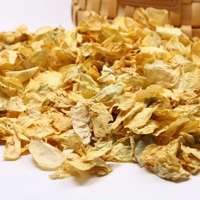 100% Natural Wedding Confetti Dried White Rose Pink Edge Biodegradable Dried Flowers Confetti Roses Petals
