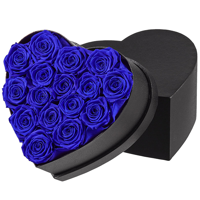 forever Roses preserved rose flower bouquets preserved flower in heart shape flower box wholesale dried flowers flower