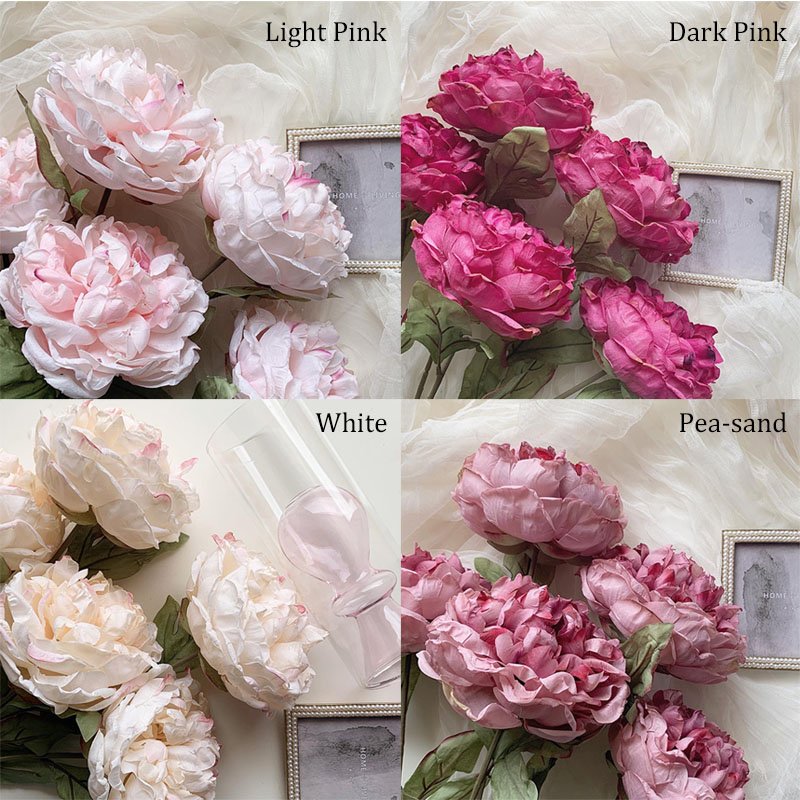 Living Room Internet Celebrity Shooting Wedding Supplies Silk Peony Bouquet Decorative Artificial Flowers