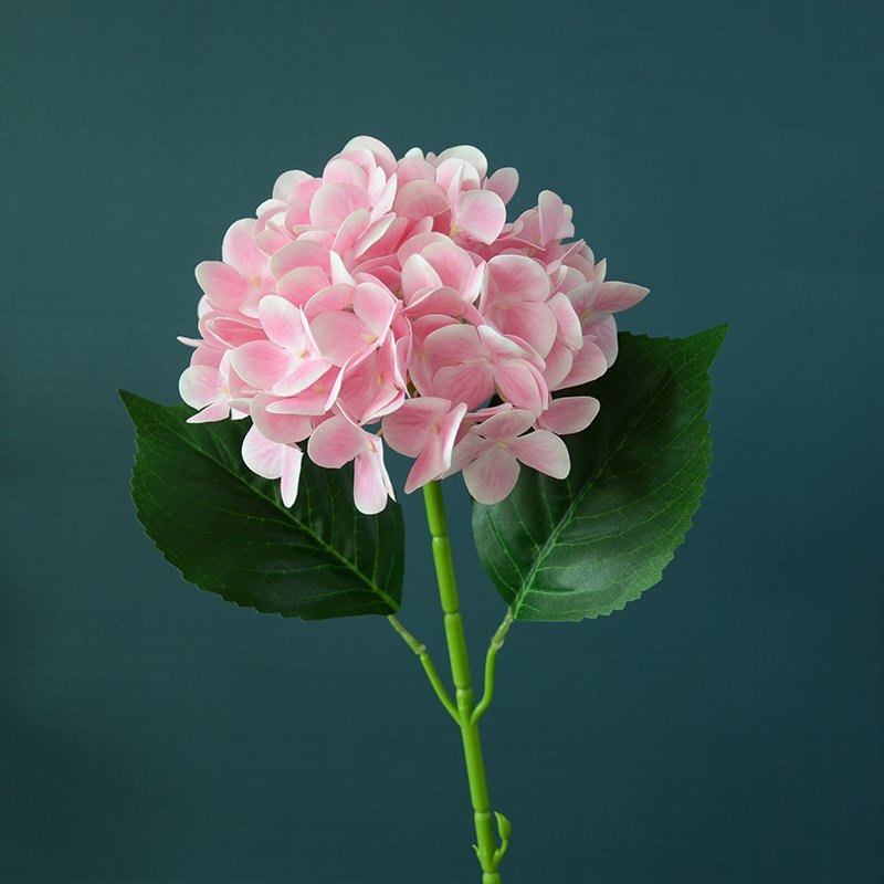 High Quality Diy Luxury LargeSilk Hydrangea Flowers Real Touch Artificial Colorful Latex Hydrangea Flower for Decoration