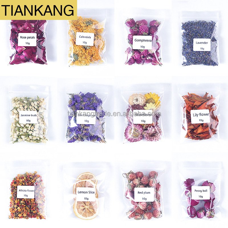 100% Natural Customized Edible Dried Herbs and Plants Rose Lavender Flowers For Herbal Tea Candle Soap Decoration Wedding Making