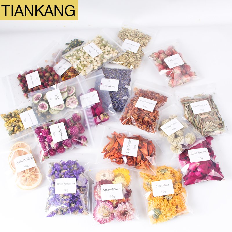 100% Natural Customized Edible Dried Herbs and Plants Rose Lavender Flowers For Herbal Tea Candle Soap Decoration Wedding Making