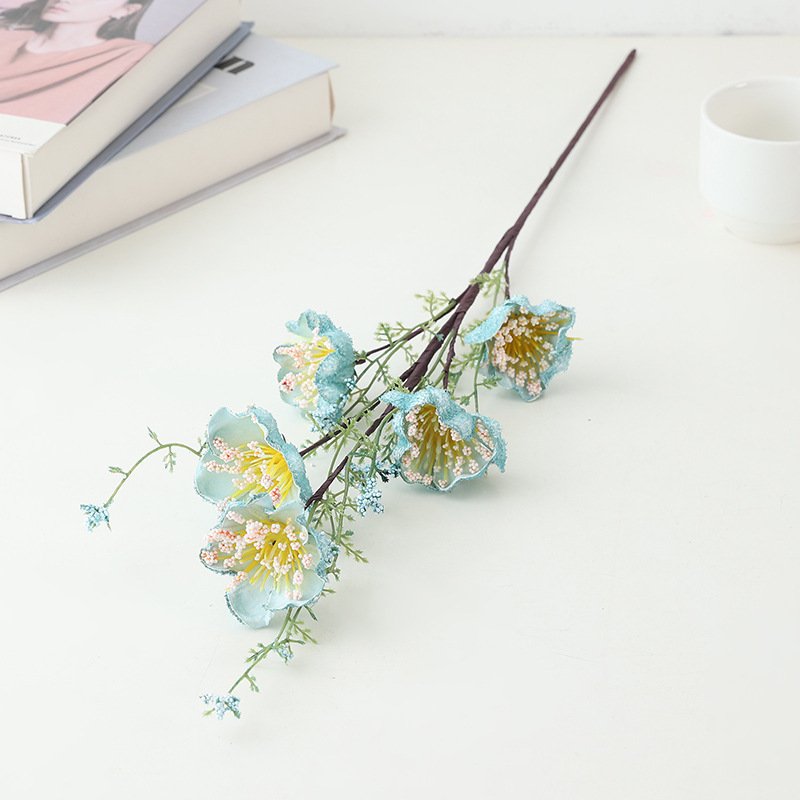 Light luxury high-end artificial flowers decorated rhododendron living room table dried flower bouquet