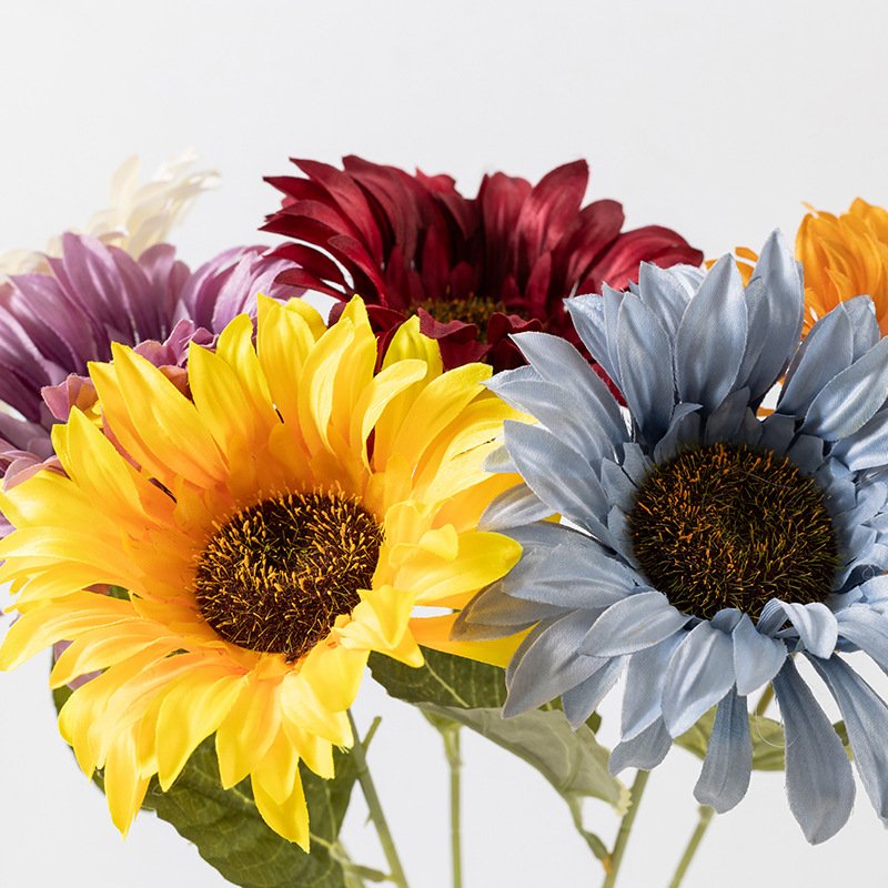 Sunflower Artificial Flower Decoration Flower Arrangement Valentine's Day Mother's Children's Day Gift Single Sunflower