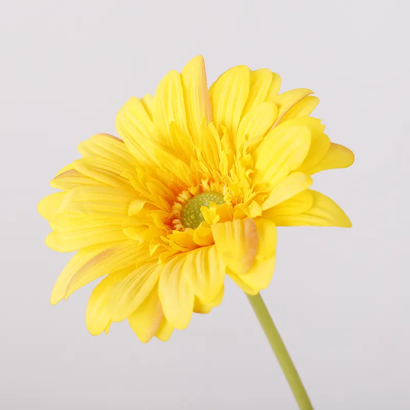 Faux Flowers Real Touch Artificial Gerbera Single Stem Mother's Day Home Kitchen Wedding Decorations Dried Chrysanthemum Flowers