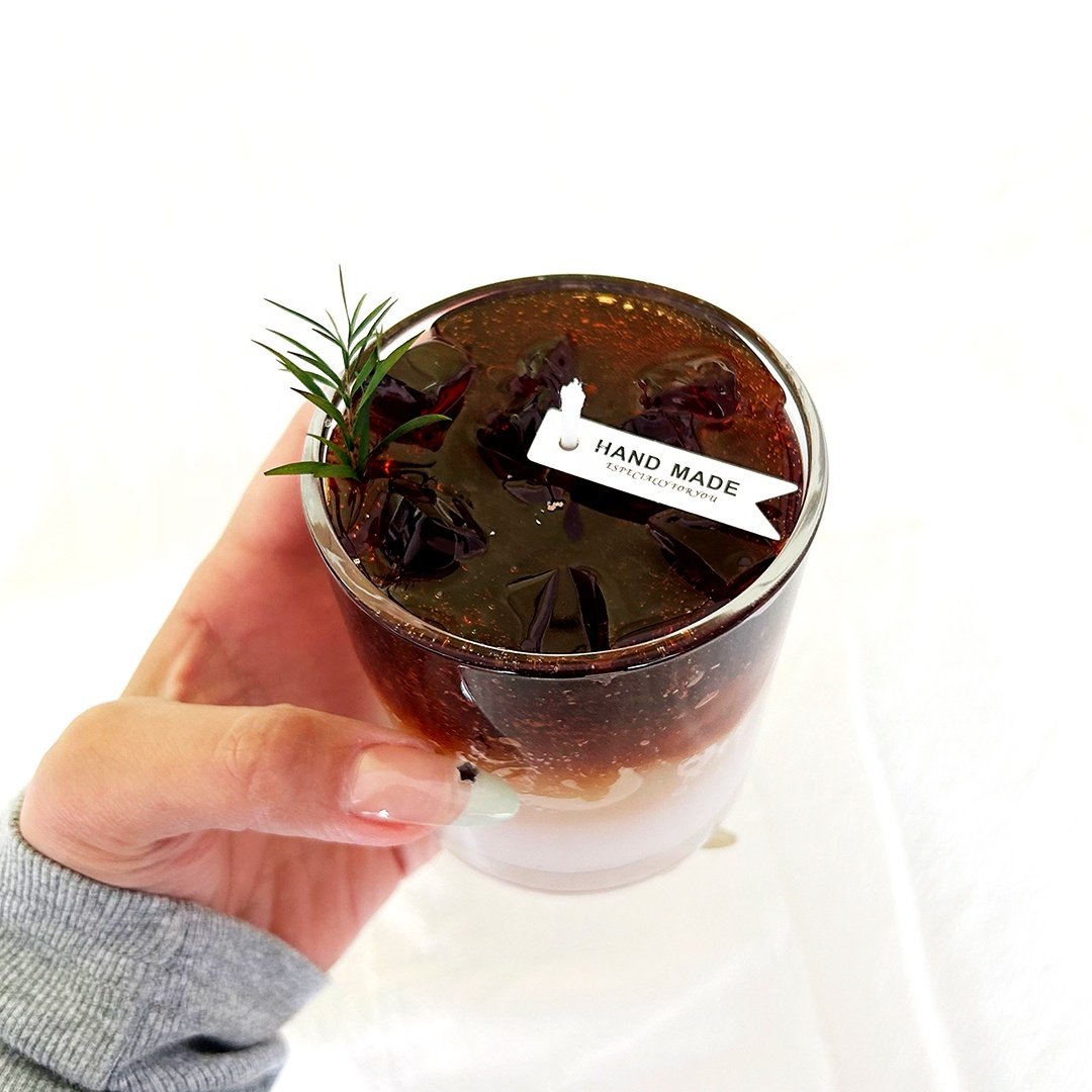 New style Luxury Crystal Jelly Gel Wax Glass Jar Aromatic Brown Candle For Home Decoration