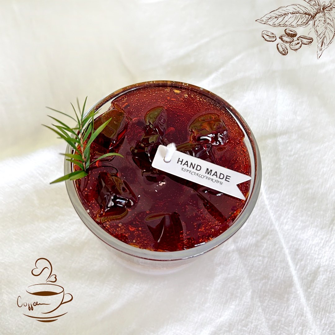 New style Luxury Crystal Jelly Gel Wax Glass Jar Aromatic Brown Candle For Home Decoration
