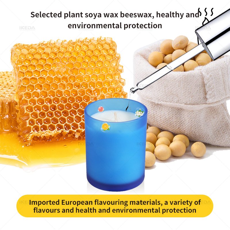 Fancy scented gifts candles metal tins soy wax exquisite scented scented jar candles with dried flower