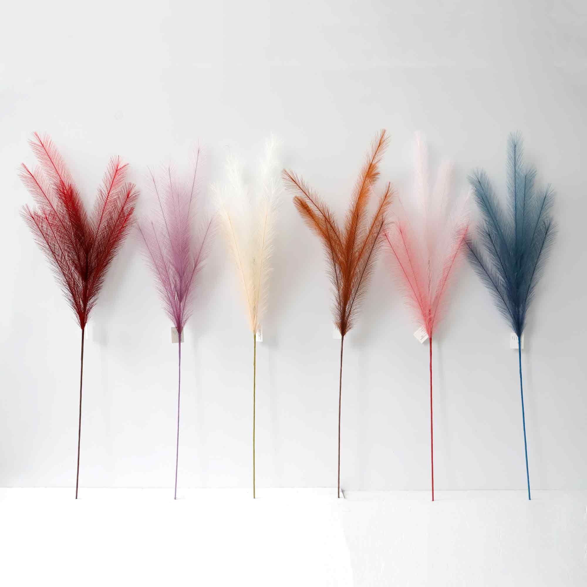 multicolor Pampas Grass for Home Decor tall Pampas reed Grass wedding decorative Artificial Dried Flowers Feather pampas bouquet