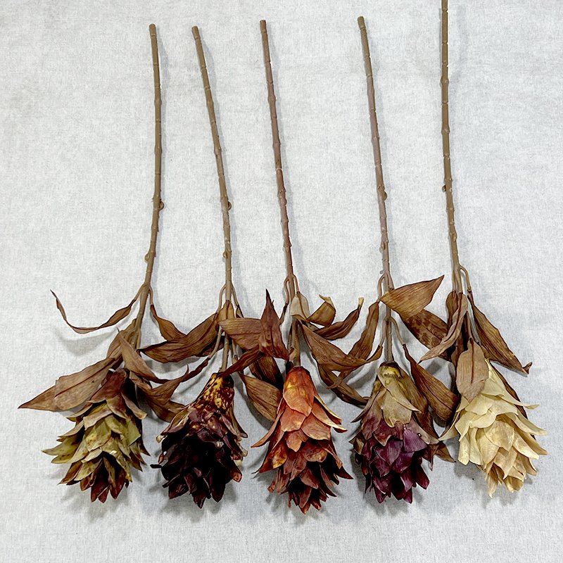 QYY Artificial Dried Flower Silk Pineapple Preserved Flower Valentine's Day Wedding Photo Studio Decorations Cheap Wholesale