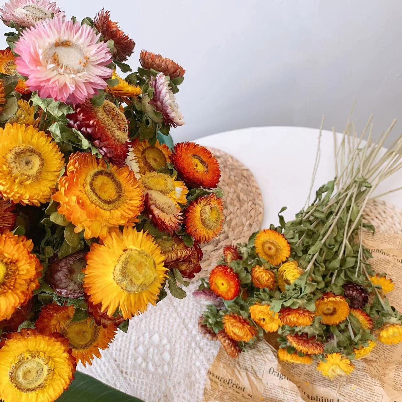 High quality wholesale dried flower pineapple chrysanthemum for home & wedding decoration