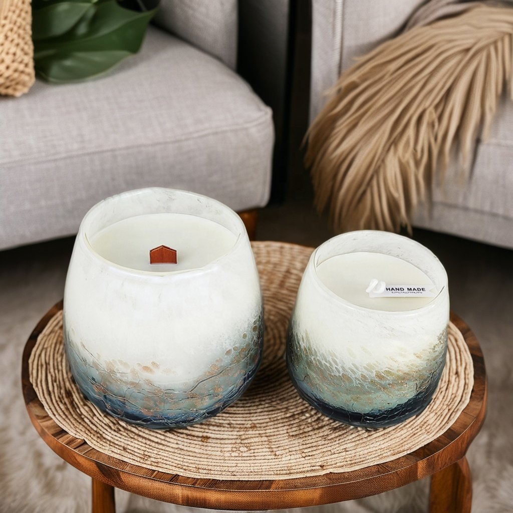 Limited time discount Handmade Artwork Scented Candles in Cracked jar for Home Decor Thanksgiving Christmas Holidays