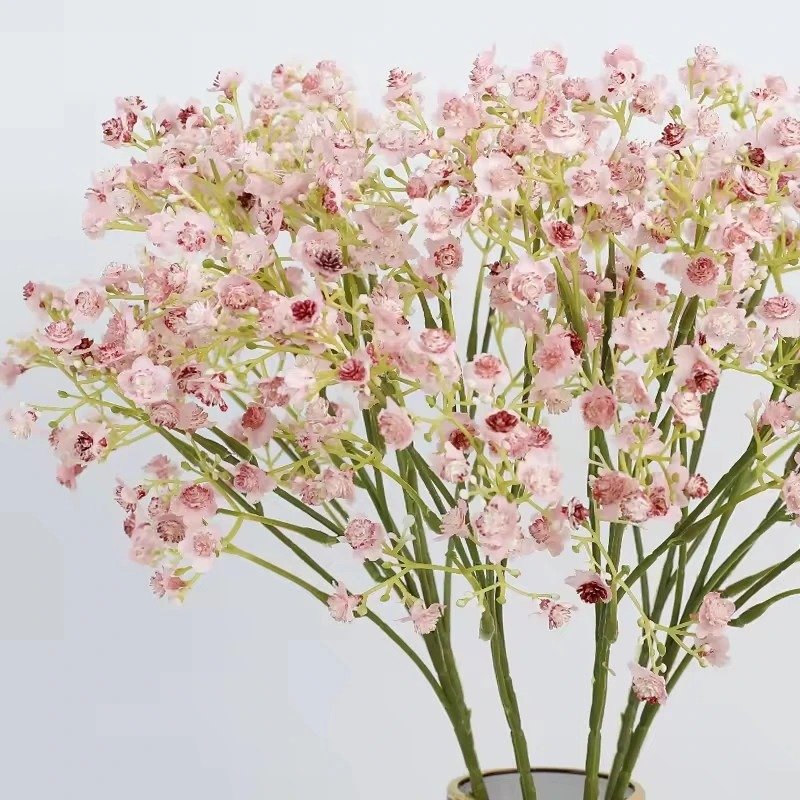 good quality cheap colorful baby breath home decorative bouquet preserved gypsophila flower dried artificial flowers for sell