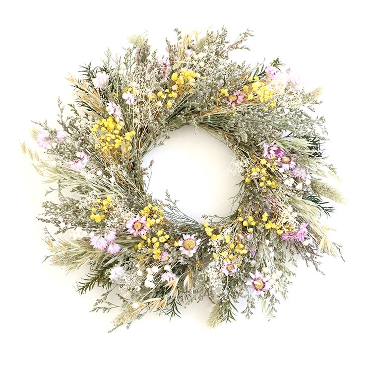 top seller dried flowers wreath customized artificial flower decorative flowers wreaths
