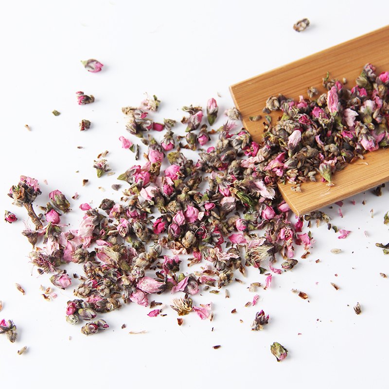 100% Pure Natural Dried Peach Flower Food Grade Peach Blossom Buds Decorative Flowers for Candle Soap DIY Material Flowers
