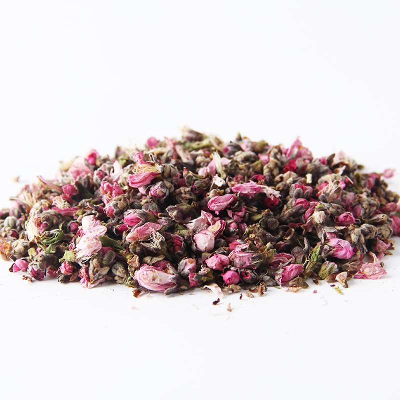 100% Pure Natural Dried Peach Flower Food Grade Peach Blossom Buds Decorative Flowers for Candle Soap DIY Material Flowers