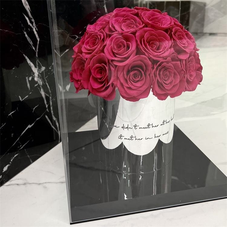 Wholesale Handmade Customized Preserved Flowers Eternal Flower Bouquet Real Eternal Rose Flower in Jewelt for Her