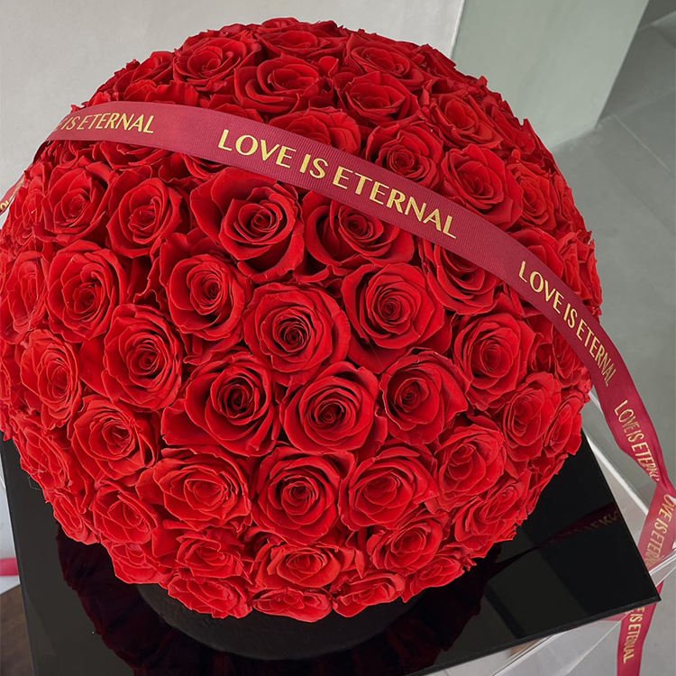 Wholesale Eternal Rose Flower Reasonable Price 99 Roses Everlasting Immortal Forever Eternal Preserved Flower Gift Box