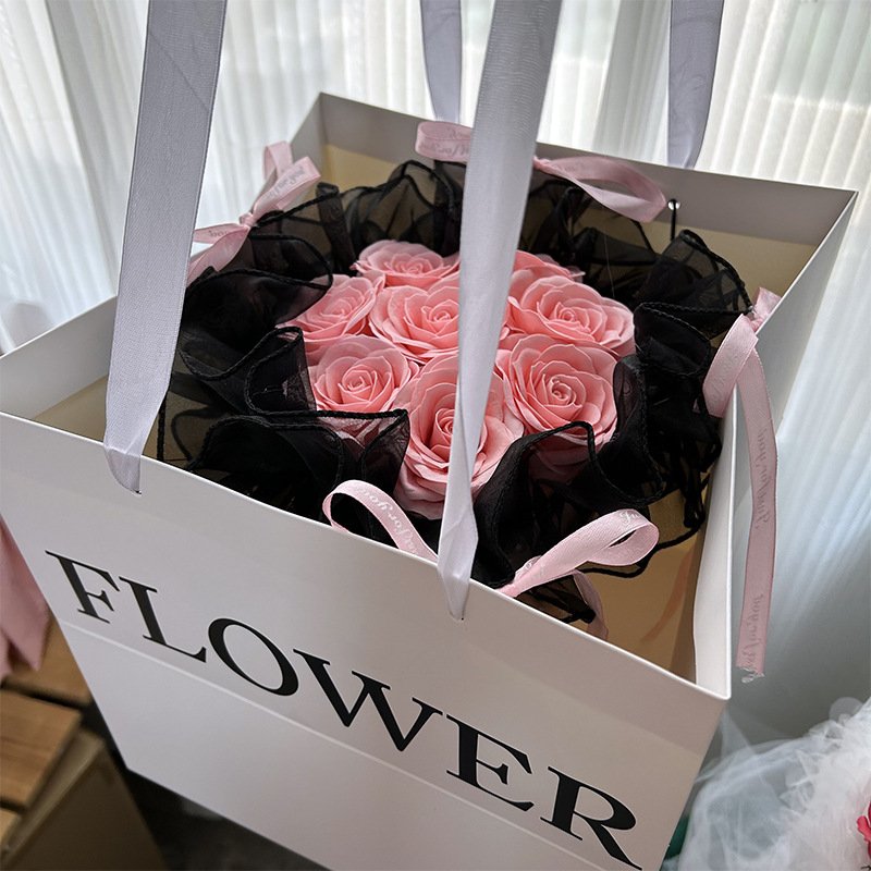 mothers day event decorations Soap flowers bouquet Roses Dried flower bouquet gift sets for women