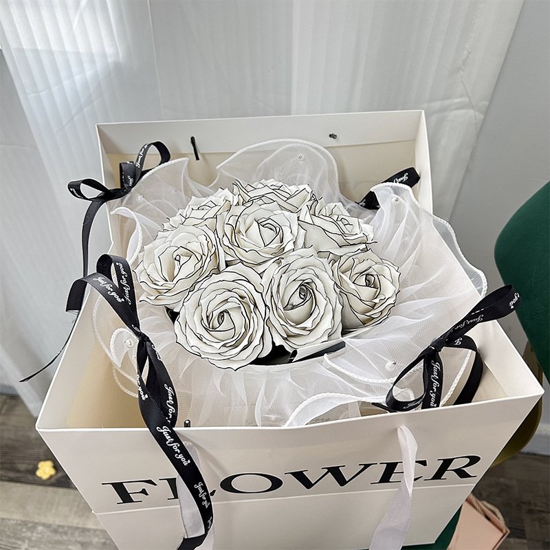 mothers day event decorations Soap flowers bouquet Roses Dried flower bouquet gift sets for women