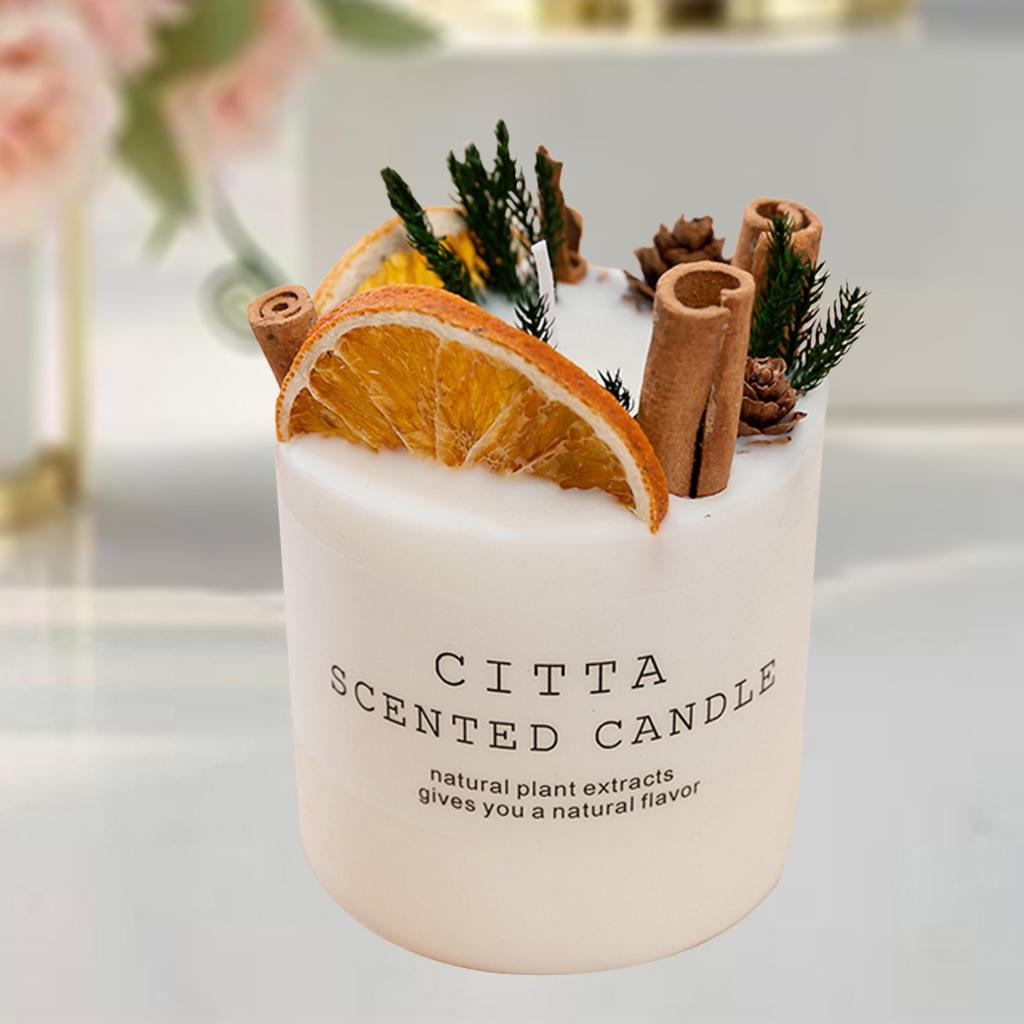 Flower print glass canned scented candles soy scented candle smokeless fragrance free sample scented candle with dried flowers