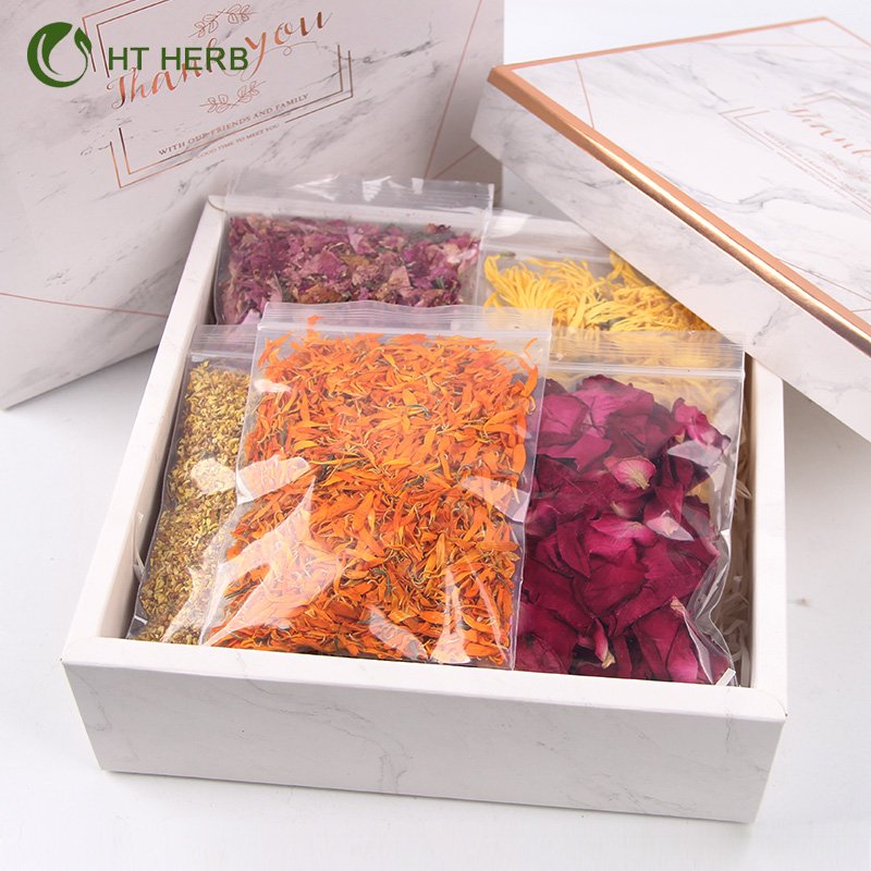 Mixed Dried Flowers 100% Natural Dried Flowers Herbs Soap Making DIY Candle Making Bath Rose Lily chrysanthemum Lavender