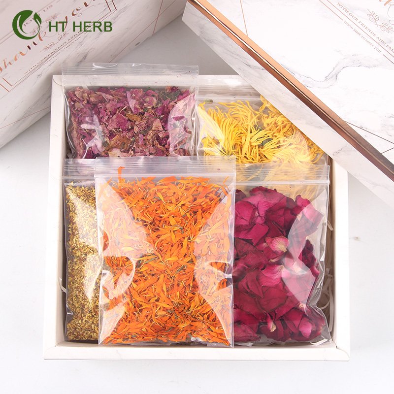 Mixed Dried Flowers 100% Natural Dried Flowers Herbs Soap Making DIY Candle Making Bath Rose Lily chrysanthemum Lavender