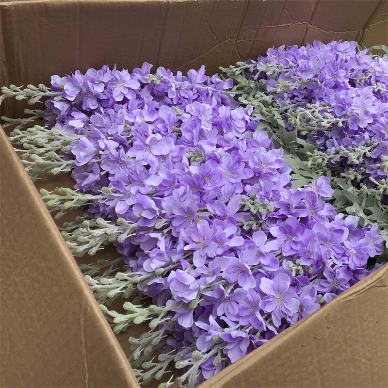 5Pcs Natural Dried Flowers Preserved Wisteria Bleached White Amaranthus Hanging Flowers For Wedding Decor